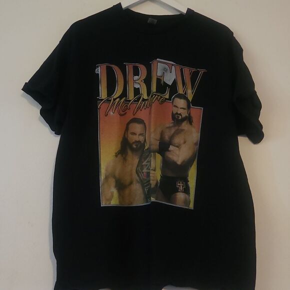 Black Short Sleeve Graphic Tee with Retro Design - Picture 1 of 6